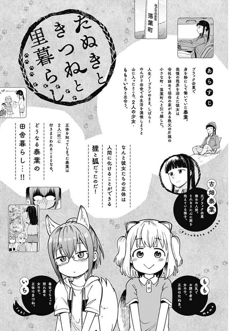 Tanuki to Kitsune to Sato Gurashi Chap 10 - Pic 1