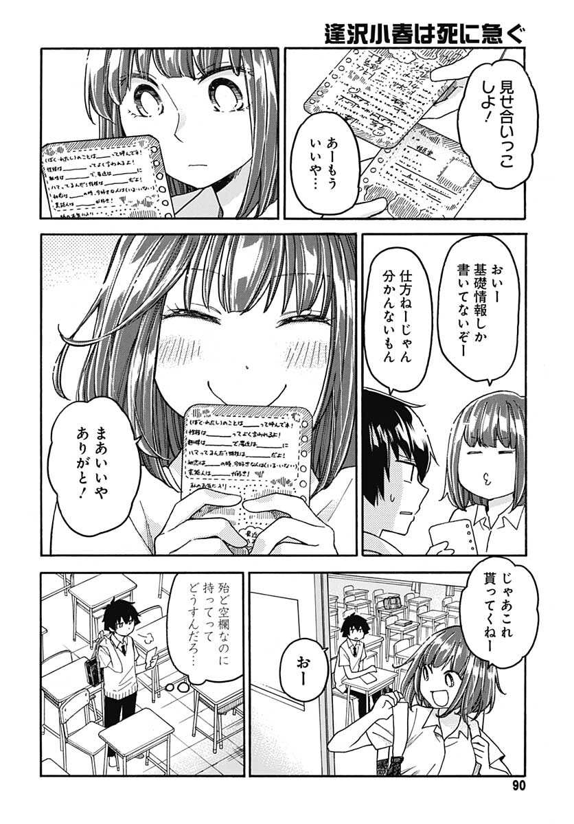 Aizawa Koharu wa Shi ni Isogu Chapter 4 page 6 - nihonkuni.com