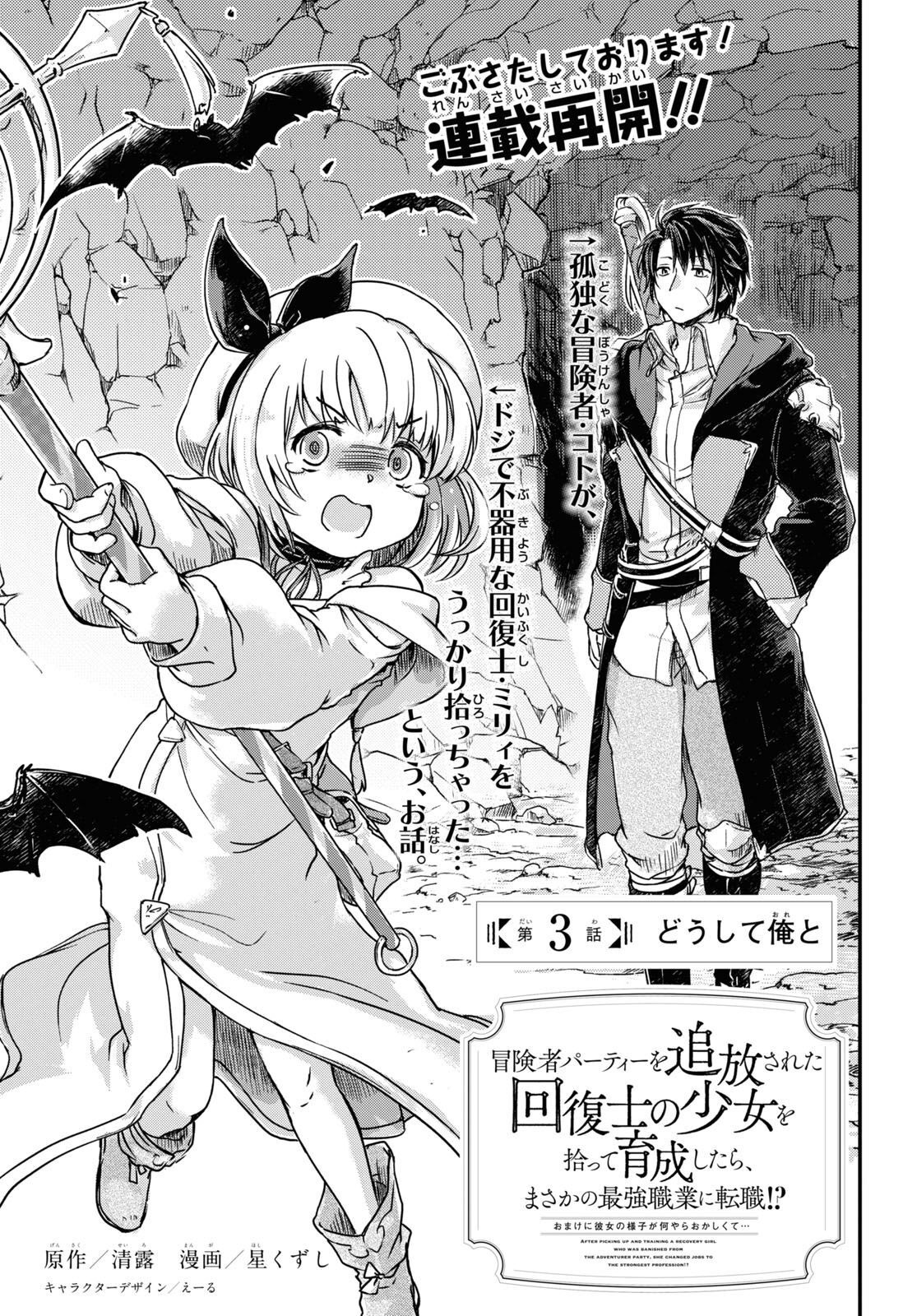 BOUKENSHA PARTY O TSUIHOU SARETA KAIFUKUSHI NO SHOUJO O HIRO TTE IKUSEI SHITARA, MASAKA NO SAIKYOU SHOKUGYOU NI TENSHOKU!? OMAKE NI KANOJO NO YOUSU GA NANIYARA OKASHIKUTE... Chap 3 - Pic 3