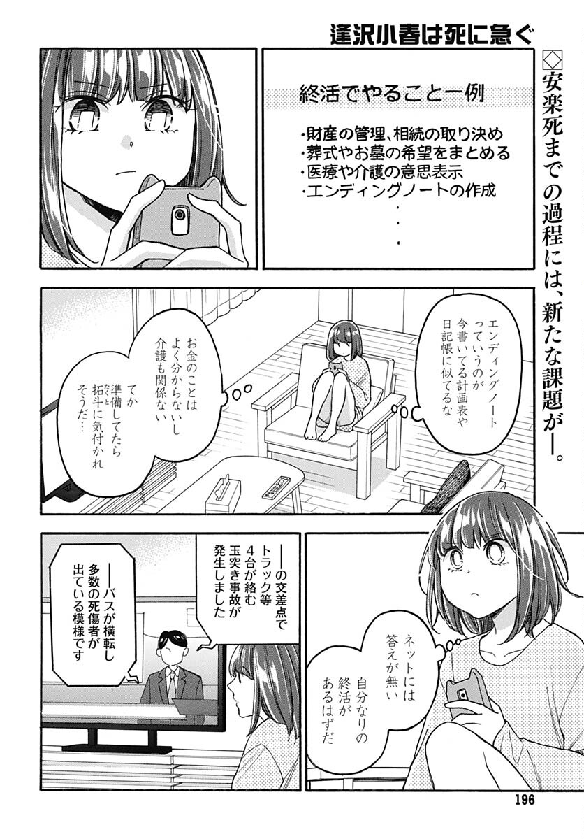 Aizawa Koharu wa Shi ni Isogu Chapter 15 page 2 - nihonkuni.com