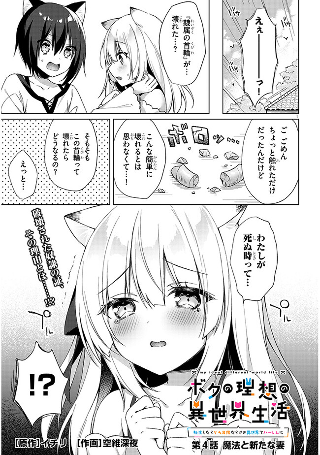 BOKU NO RISOU NO ISEKAI SEIKATSU - TENSEI SHITARA KEMOMIMI MUSUME DARAKE NO SEKAI DE HAREM NI Chapter 4.1 page 1 - nihonkuni.com