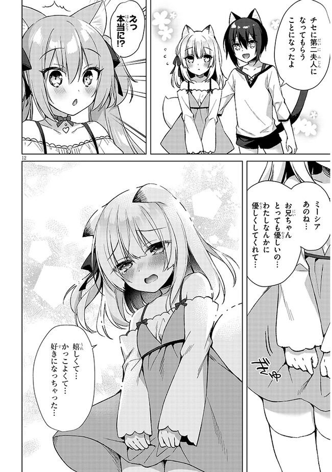 BOKU NO RISOU NO ISEKAI SEIKATSU - TENSEI SHITARA KEMOMIMI MUSUME DARAKE NO SEKAI DE HAREM NI Chapter 4.1 page 12 - nihonkuni.com