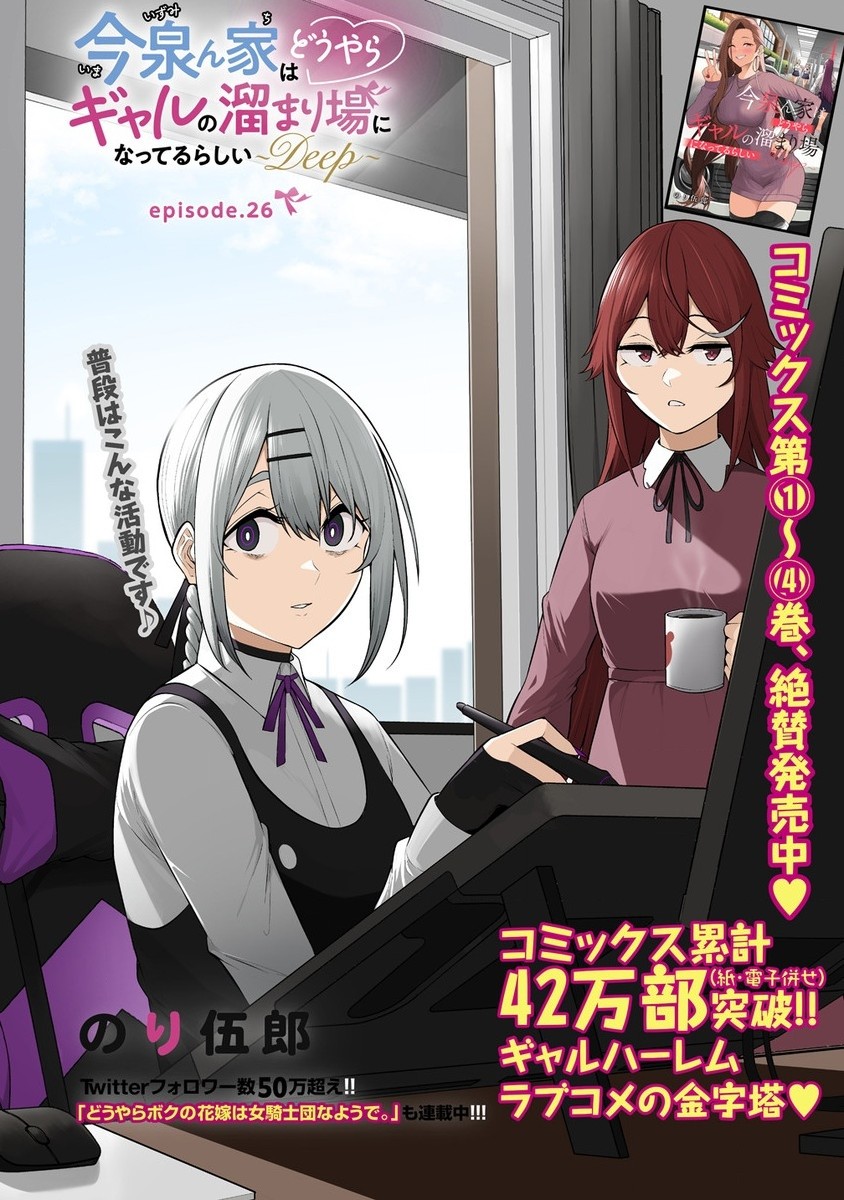 Read IMAIZUMIN-CHI WA DOUYARA GAL NO TAMARIBA NI NATTERU RASHII Chapter 26 [High Quality / Full] - Page 1 - nicomanga.net