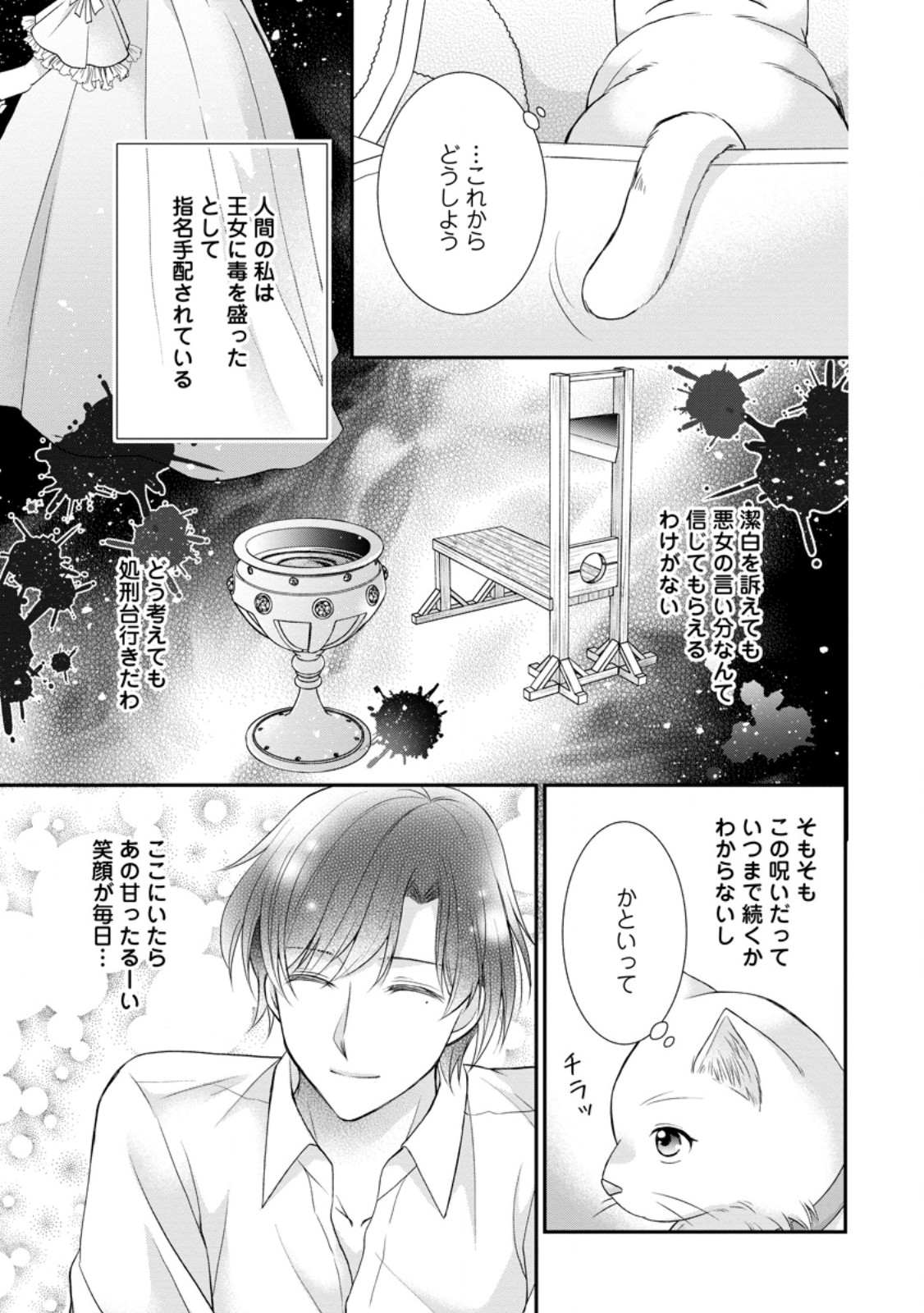 Read NOROI DE NEKO NI SARETA AKUNE, O TAISHI NI HIROWARERU Chapter 4.1 [High Quality / Full] - Page 3 - nicomanga.net