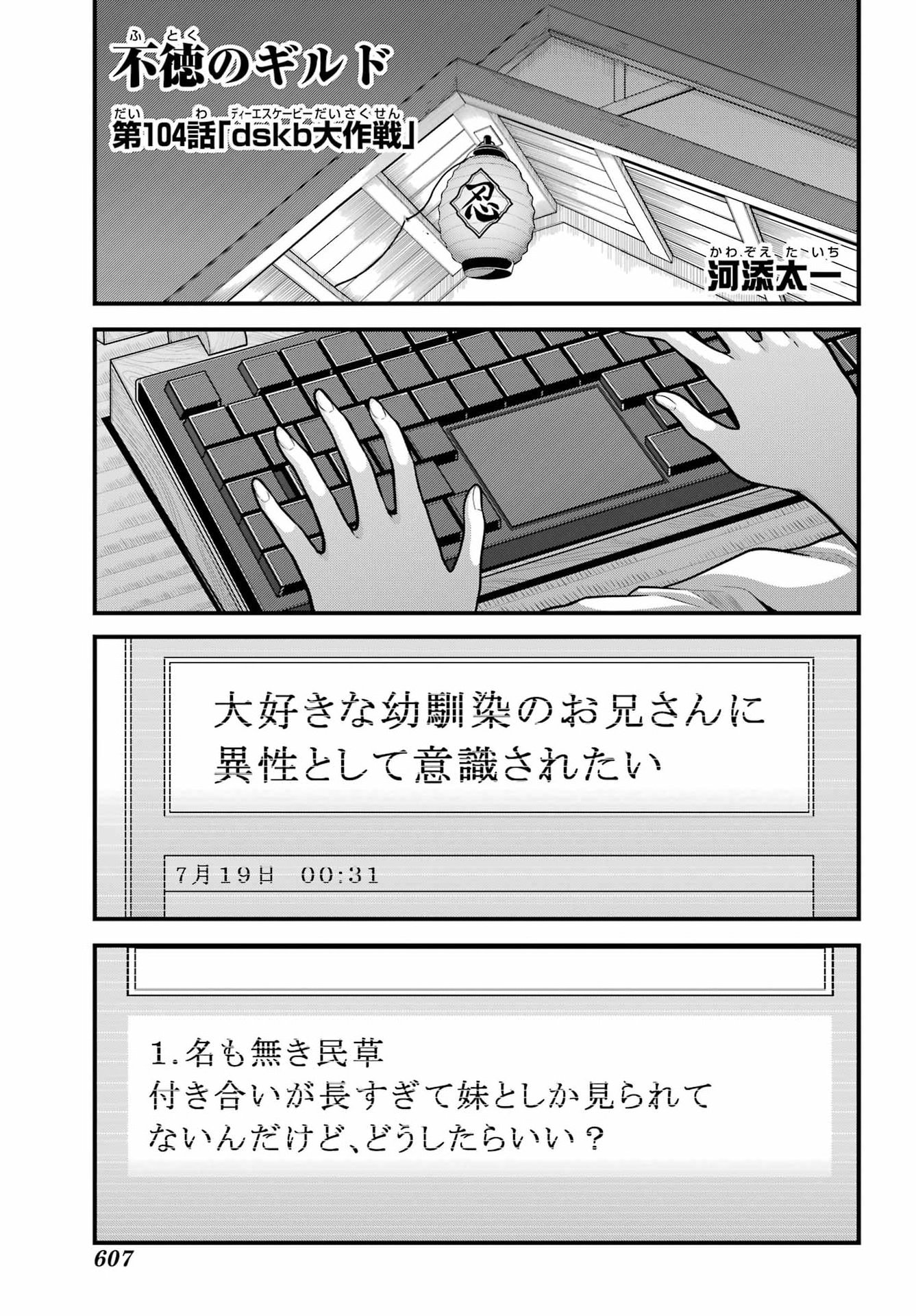 FUTOKU NO GUILD - RAW Chapter 104 page 1 - nihonkuni.com