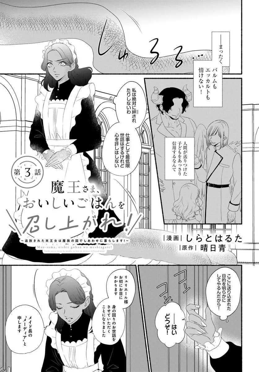 MAOU SAMA, OISHII GOHAN WO MESHIAGARE!: TSUIHOU SARETA SUEOUJO WA MAZOKU NO KUNI DE SHIAWASE NI KURASHIMASU! Chap 3.1 - Pic 1