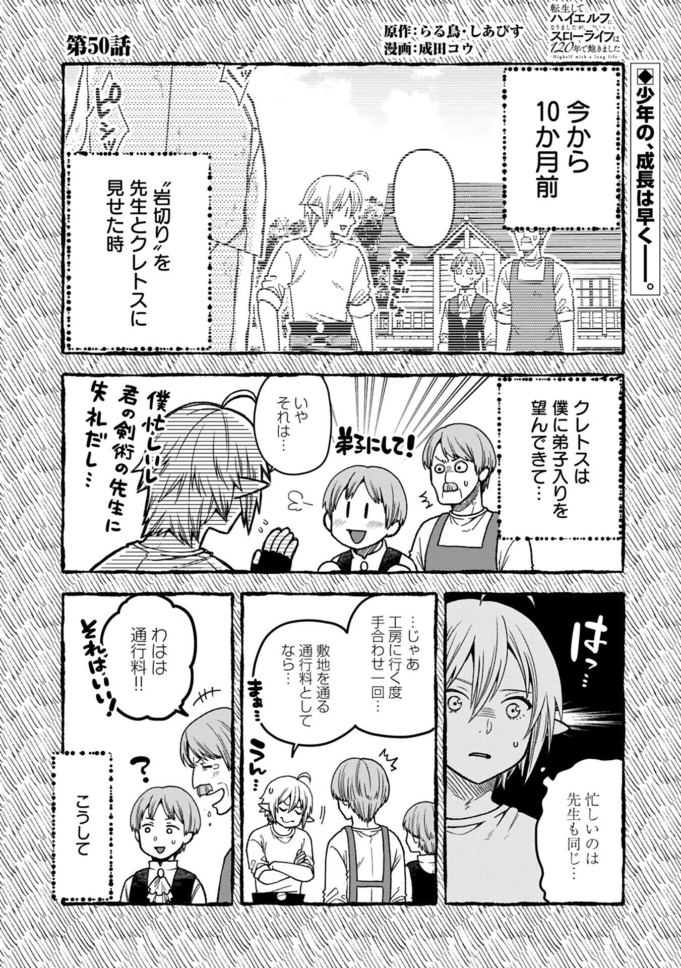 TENSEI SHITE HIGH ELF NI NARIMASHITAGA, SLOW LIFE WA 120-NEN DE AKIMASHITA Chap 50.1 - Pic 1