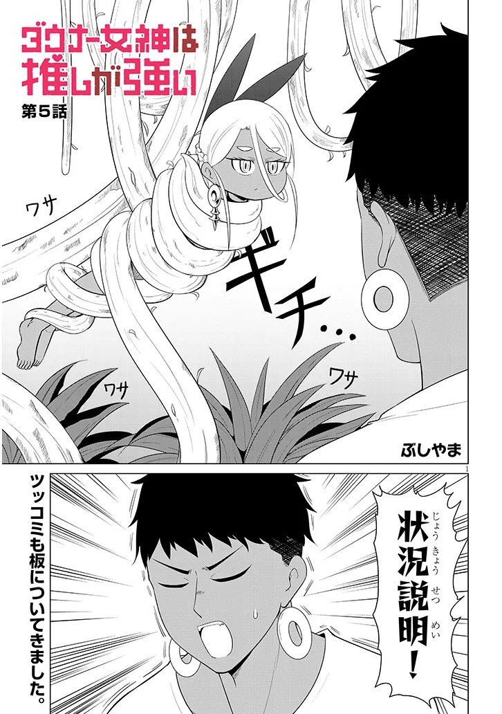 DOWNER MEGAMI WA OSHI GA TSUYOI Chap 5 - Pic 1