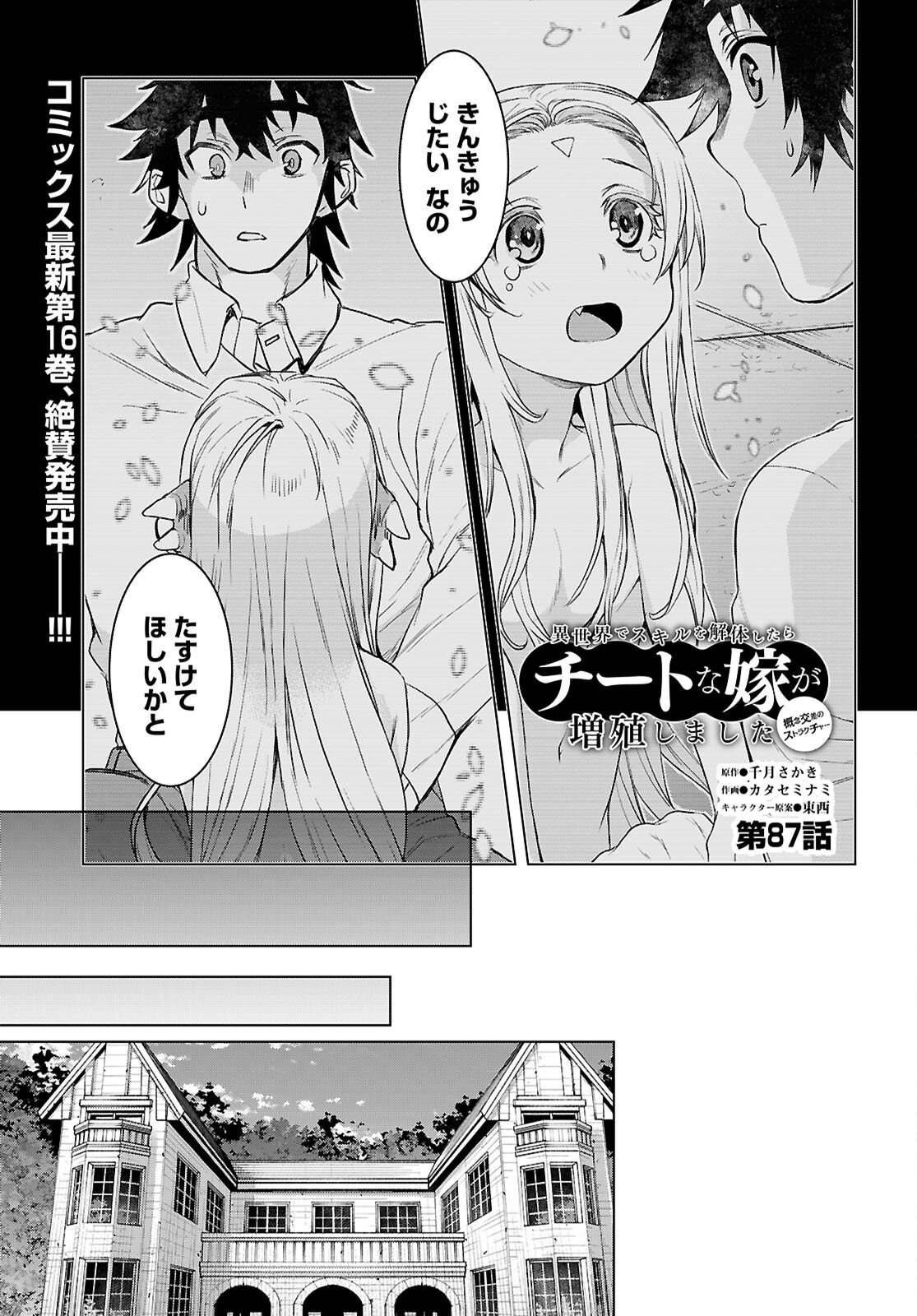 Read ISEKAI DE SKILL WO KAITAI SHITARA CHEAT NA YOME GA ZOUSHOKU SHIMASHITA: GAINEN KOUSA NO STRUCTURE - RAW Chapter 87 [High Quality / Full] - Page 1 - nicomanga.net