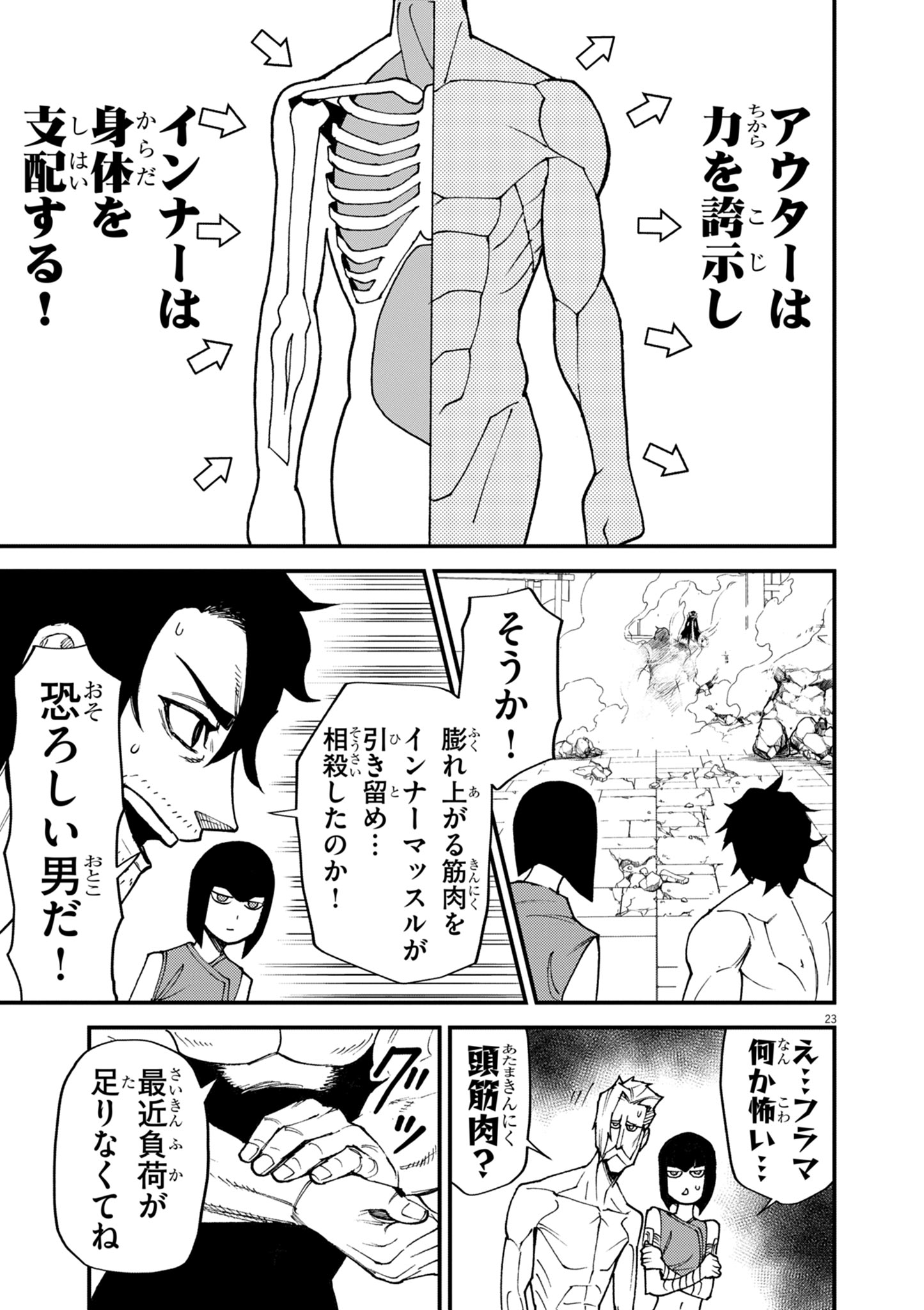 GEMU AKUYAKU KIZOKU NI TENSEI SHITA ORE WA, CHITO KINNIKU DE MUSOU SURU Chapter 44 - Page 23