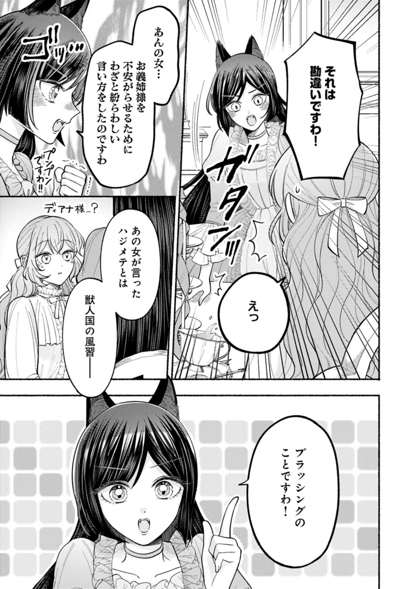 Read SEIJO NO IMOUTO NO SHIRINUGUI O OUSETSU KATTA, TADA NO JIJO DE GOZAIMASU: SHAZAISAKI NO SHISHIJINKOKU DE NAZEKA REIKOKU KURO OOKAMI HEIKA NI MISOMERAREMASHITA!? Chapter 21.1 [High Quality / Full] - Page 13 - nicomanga.net