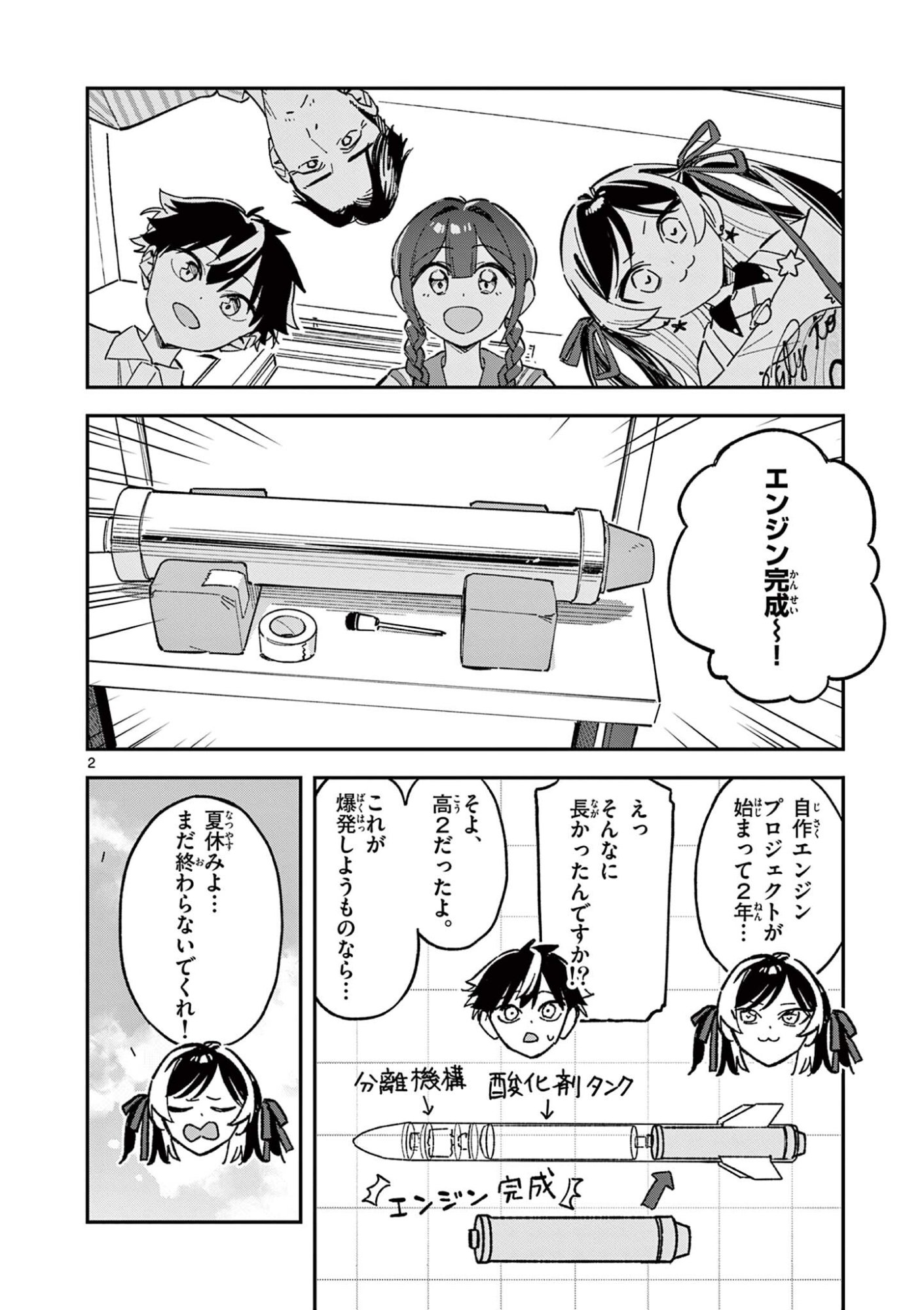 Read HOUKAGO, BOKURA WA UCHUU NI MADOU Chapter 53 [High Quality / Full] - Page 2 - nicomanga.net