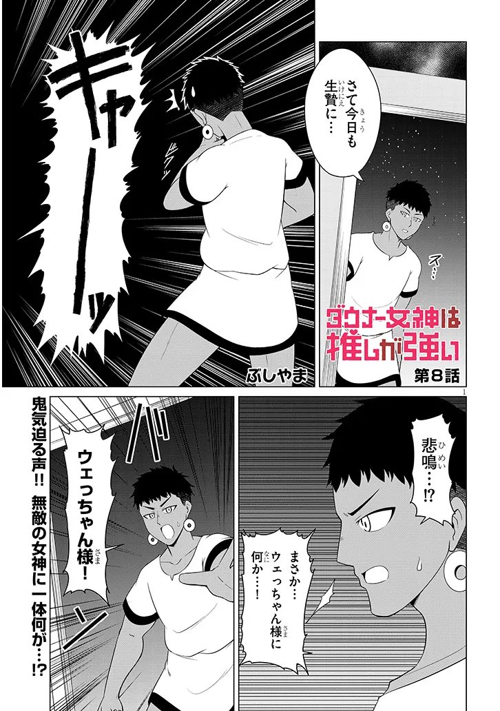 Read DOWNER MEGAMI WA OSHI GA TSUYOI Chapter 8 [High Quality / Full] - Page 1 - nicomanga.net
