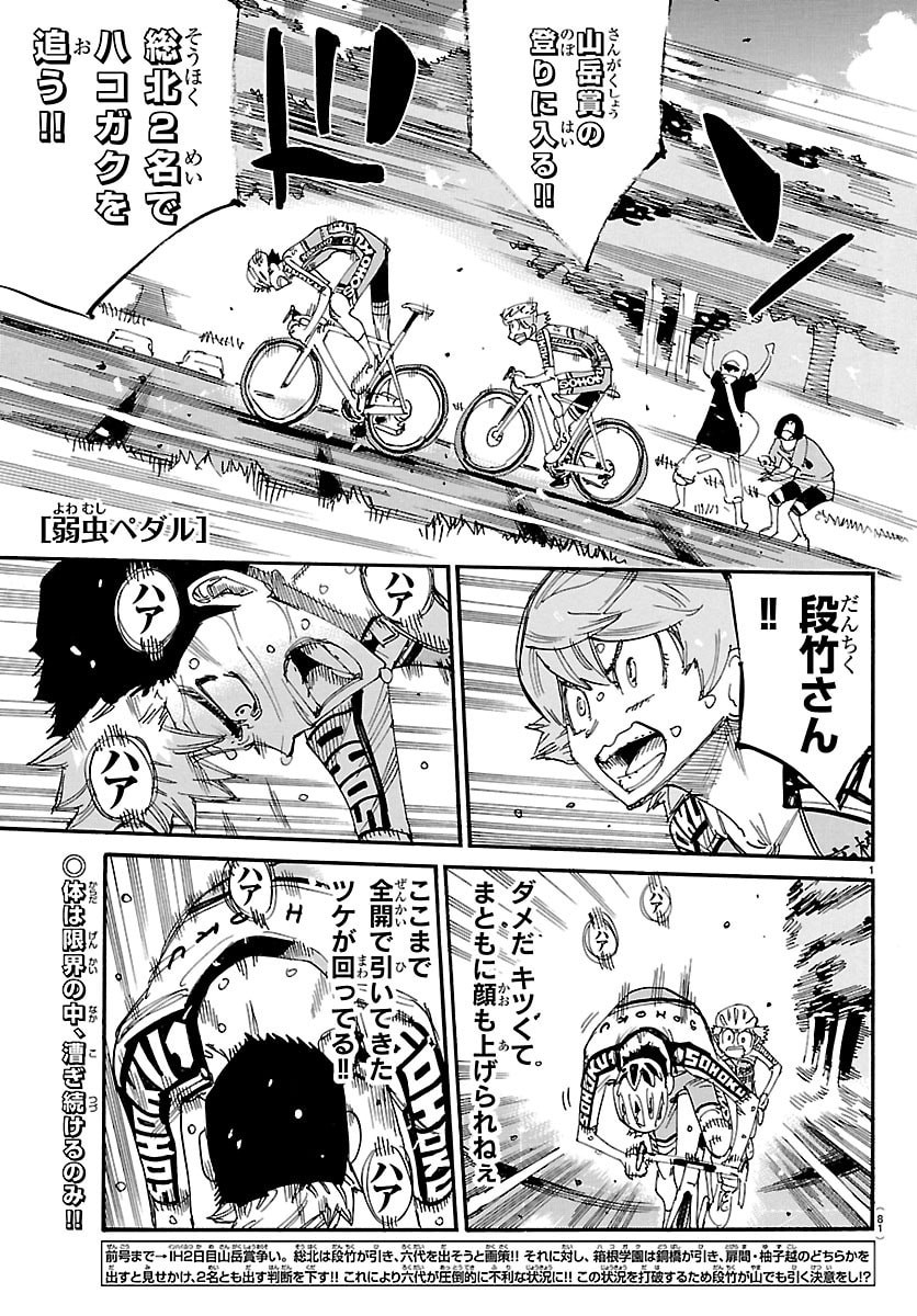 Read YOWAMUSHI PEDAL - RAW Chapter 868 [High Quality / Full] - Page 1 - dark.nicomanga.com