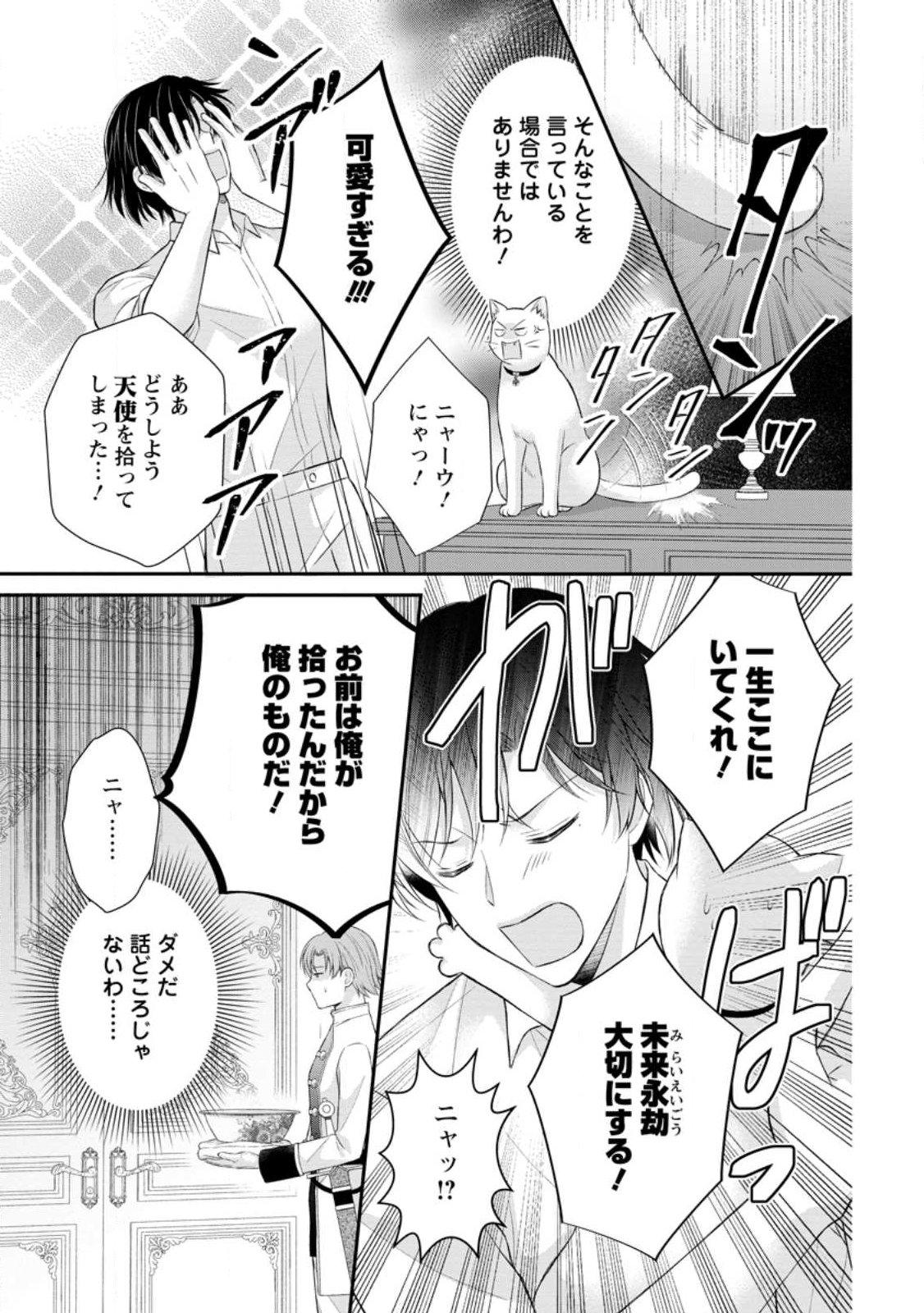 NOROI DE NEKO NI SARETA AKUNE, O TAISHI NI HIROWARERU Chapter 21.2 - Page 5