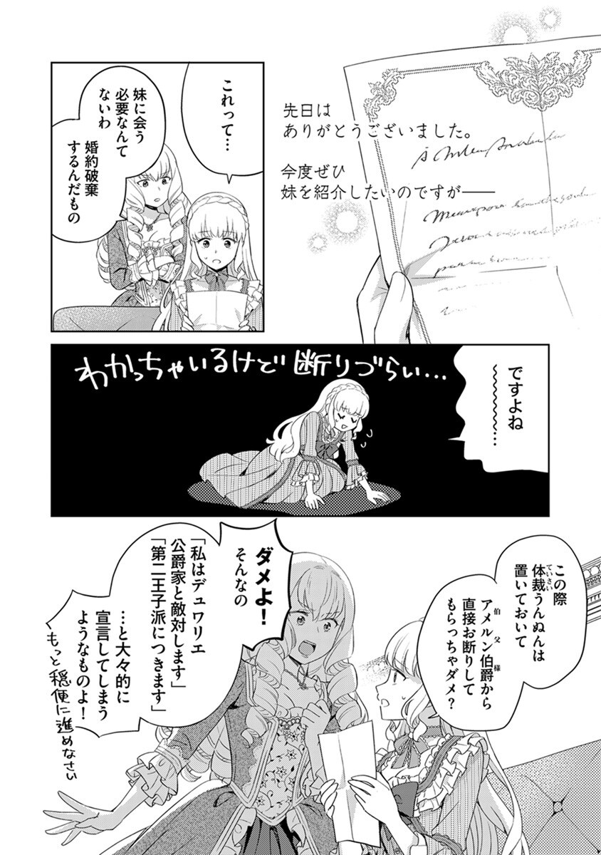 MIGAWARI HAKUSHAKU REIJOU DAKEREDO, KONYAKUSHA DAIRI WA GOKABEN! Chapter 6 - Page 12