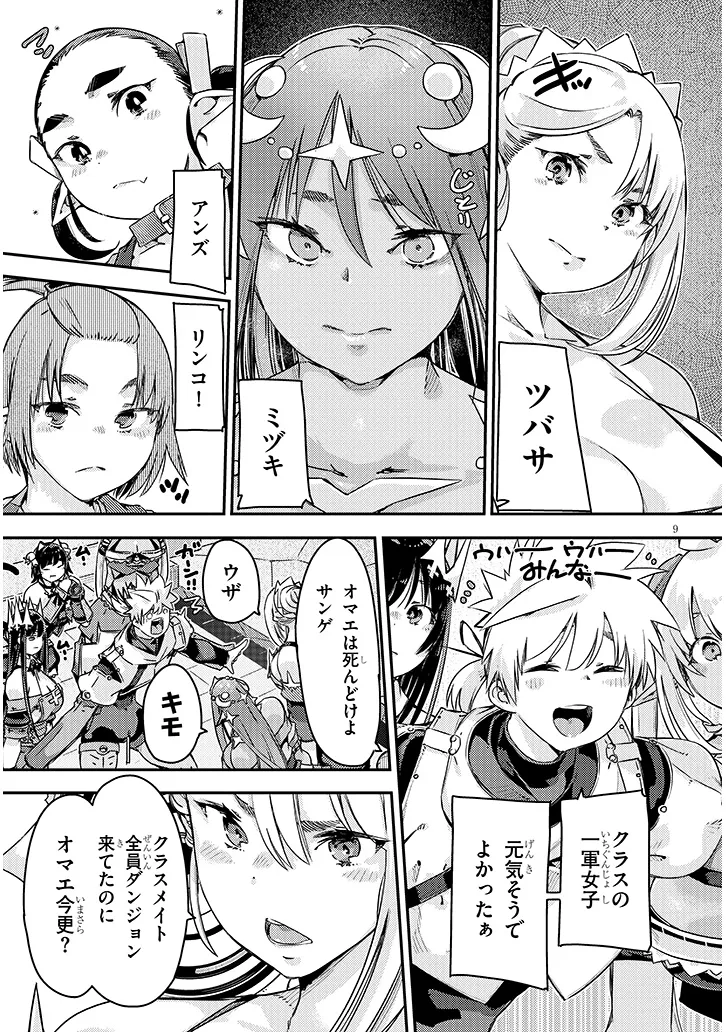 DUNGEON HAISHIN HEROINE WA DATSUI WANA DE HAREM FLAG GA TATSU RASHII Chapter 6.1 - Page 9