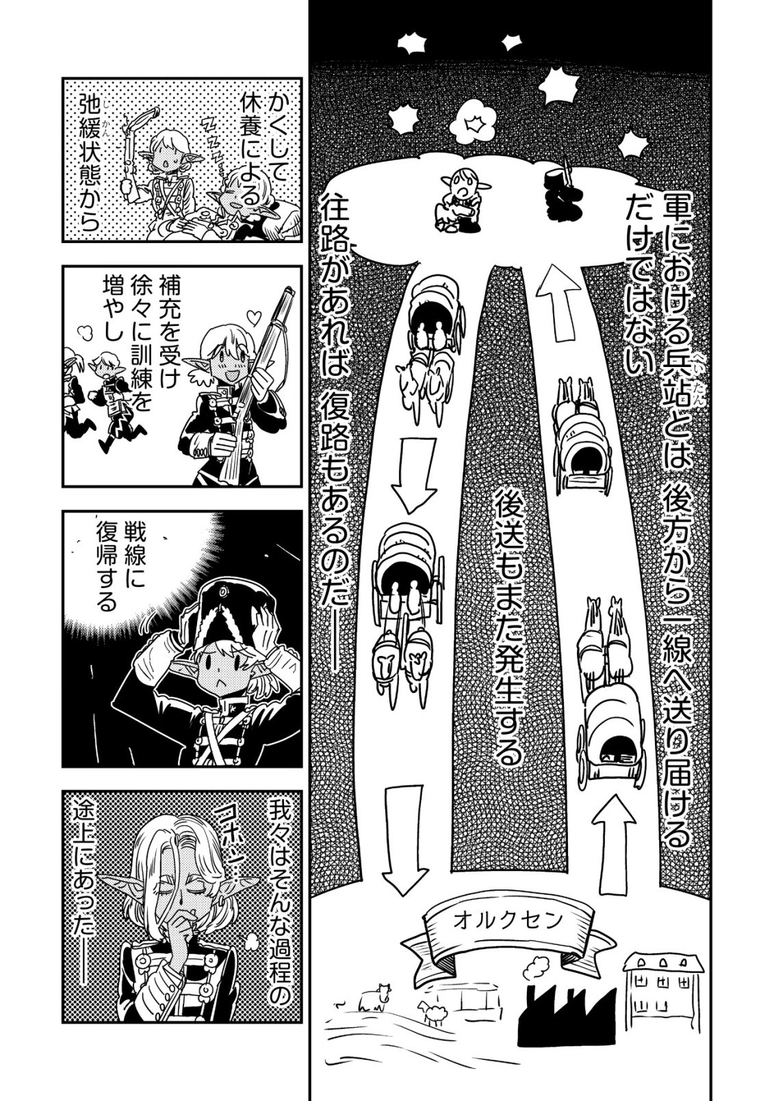 ORUKUSEN OKOKU SHI YABANNA OAK NO KUNI HA, IKA NI SHITE HEIWANA ELF NO KUNI WO NI ITATTA KA Chapter 21 - Page 46