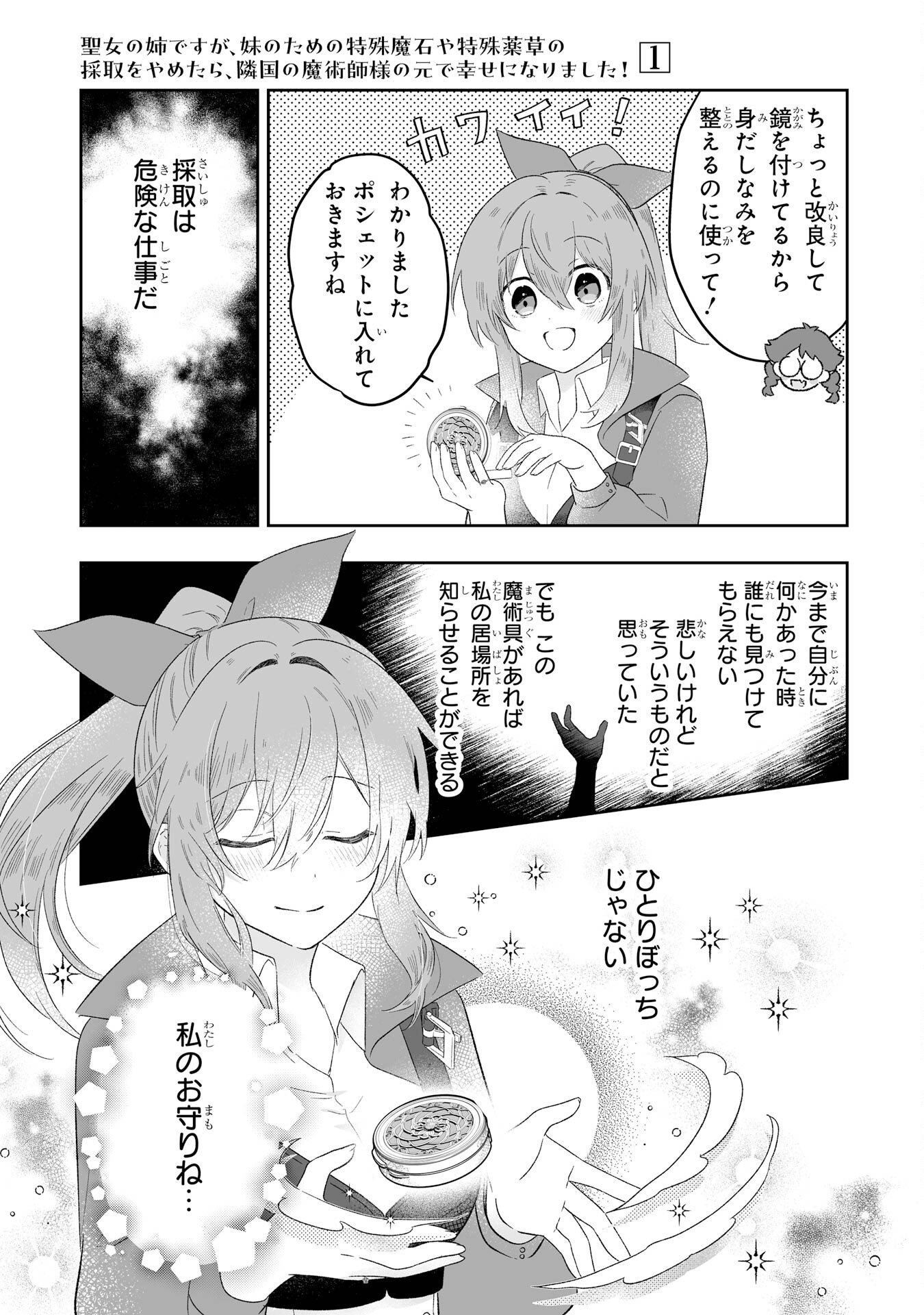 SEIJO NO ANE DESU GA, IMOUTO NO TAME NO TOKUSHU MASEKI YA TOKUSHU YAKUSOU NO SAISHU WO YAMETARA, RINGOKU NO MAJUTSUSHI-SAMA NO MOTO DE SHIAWASE NI NARIMASHITA! Chapter 2 - Page 11