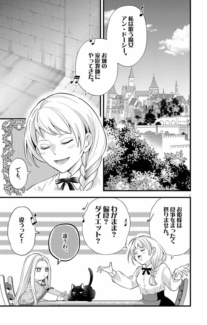 MAJO TO KURONEKO KATEIKYOUSHI WO SHITARA KOUMAN NA HIME-SAMA NI NATSUKAREMASHITA Chap 4 - Pic 1
