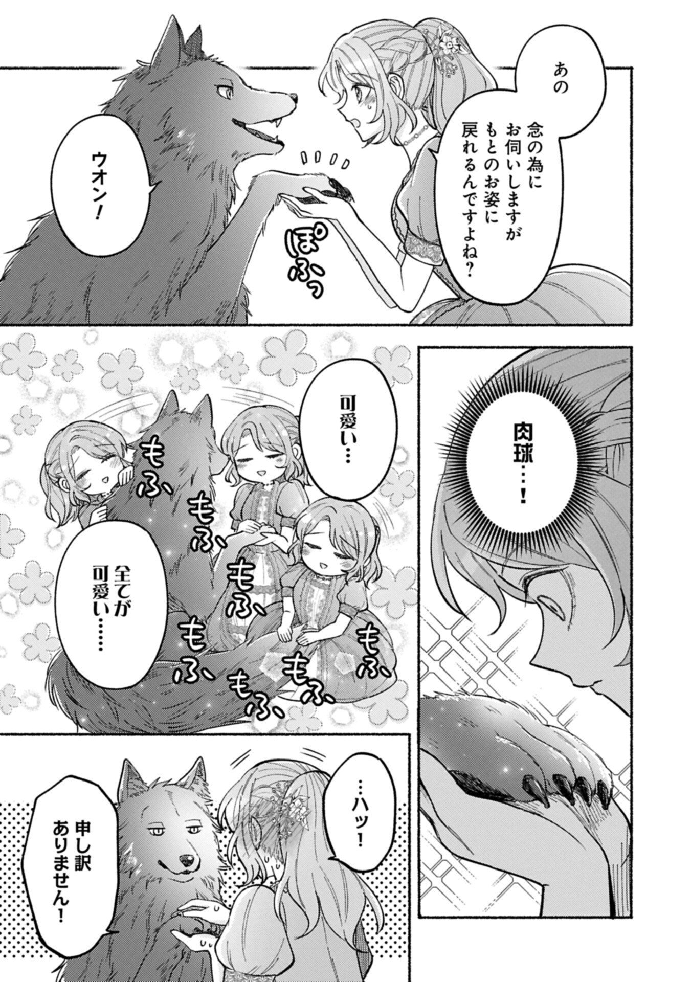 SEIJO NO IMOUTO NO SHIRINUGUI O OUSETSU KATTA, TADA NO JIJO DE GOZAIMASU: SHAZAISAKI NO SHISHIJINKOKU DE NAZEKA REIKOKU KURO OOKAMI HEIKA NI MISOMERAREMASHITA!? Chap 25.1 - Pic 3