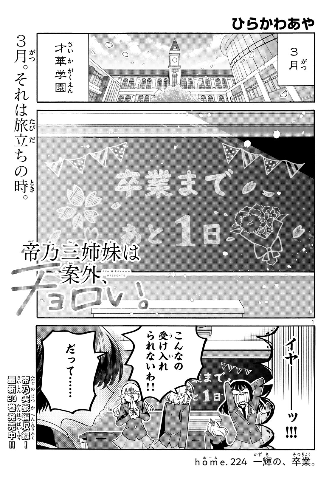 MIKADONO SANSHIMAI WA ANGAI, CHOROI. Chap 224 - Pic 1